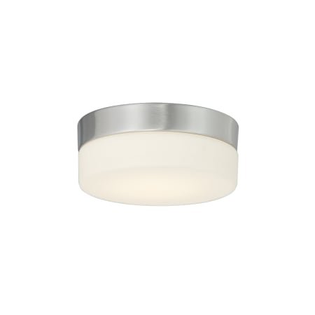 Justice Design Group Fusion 5" Wide LED Flush Mount Ceiling Fixture Brushed Nickel
