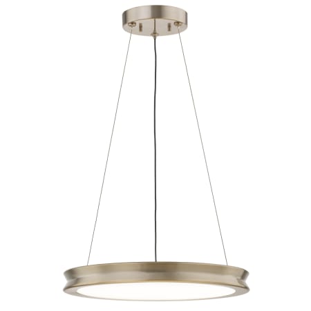 Justice Design Group Fusion 16" Wide LED Pendant Brushed Brass