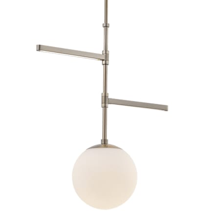 Justice Design Group Fusion 22" Wide LED Pendant with Opal Shade Brushed Brass