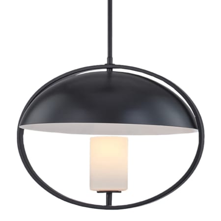 Justice Design Group Capitol 20" Wide Pillar Candle Pendant - Bulb Included Matte Black