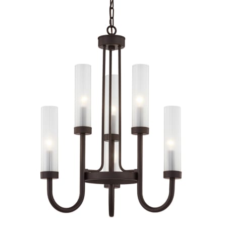 Justice Design Group Anchor 6 Light 23" Wide Taper Candle Chandelier - Bulb Included Dark Bronze