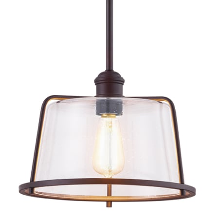 Justice Design Group Revere 12" Wide Pendant Dark Bronze
