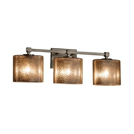 Justice Design Group Fusion 24.5" Tetra 3 Light Vanity Light Brushed Nickel
