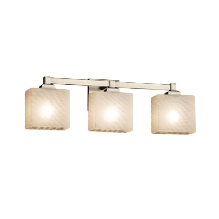 Justice Design Group Fusion 23.5" Regency 3 Light Vanity Light Brushed Nickel