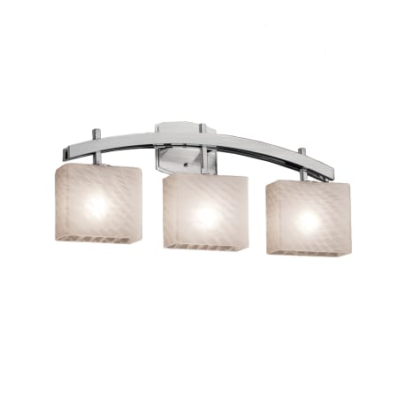 Justice Design Group Fusion 25.5" Archway 3 Light Vanity Light Brushed Nickel