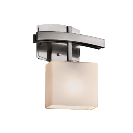 Justice Design Group Fusion 9" Archway 1 Light ADA Compliant Wall Sconce Brushed Nickel