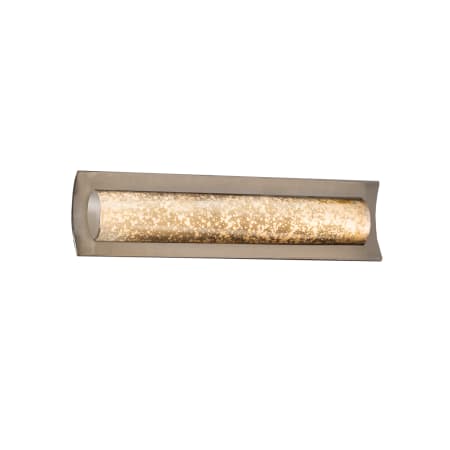 Justice Design Group Fusion 21.5" ADA Approved LED Lineate Bath Bar Brushed Nickel