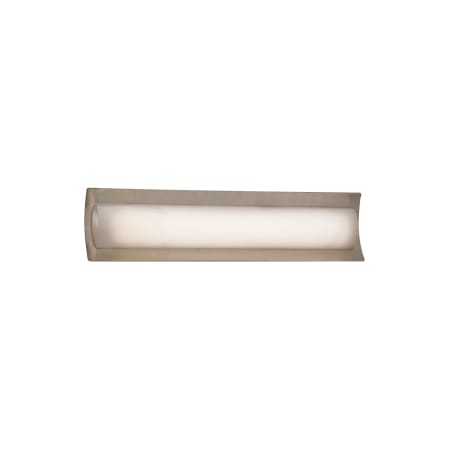 Justice Design Group Fusion 21.5" ADA Approved LED Lineate Bath Bar Brushed Nickel