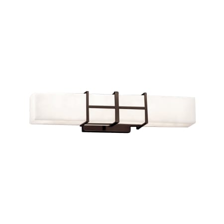 Justice Design Group Fusion 21.5" LED Structure Bath Bar Dark Bronze