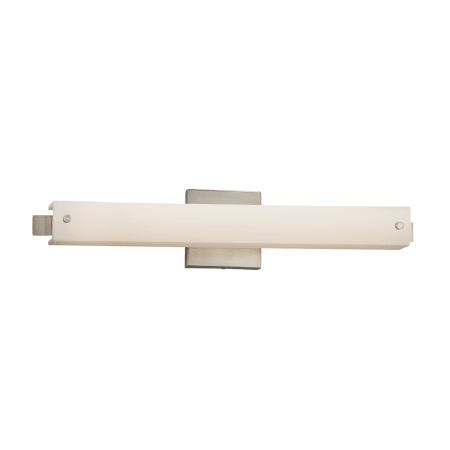 Justice Design Group Edge Single Light 23" Wide Integrated 3000K LED Bath Bar - ADA Compliant Brushed Nickel