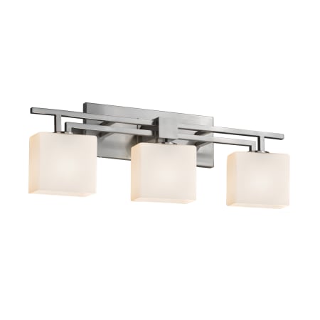 Justice Design Group Fusion 26" Aero 3 Light LED Vanity Light Brushed Nickel