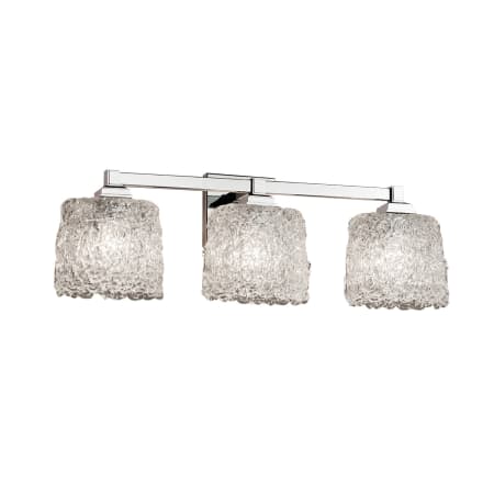 Justice Design Group Veneto Luce 24.5" Regency 3 Light Vanity Light Polished Chrome