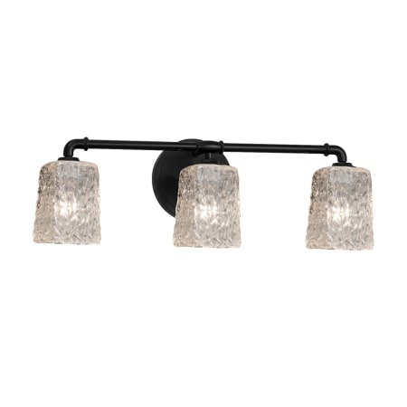 Justice Design Group Veneto Luce 3 Light 24" Wide LED Bathroom Vanity Light Matte Black