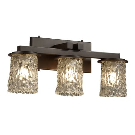 Justice Design Group Veneto Luce 4.5" Cylinder Bathroom Vanity Light Dark Bronze