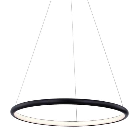 Justice Design Group Circola 36" Wide 3000K LED Suspension Pendant Matte Black