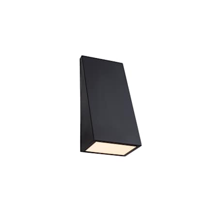 Justice Design Group Corwin 12" Tall LED Outdoor Wall Sconce Matte Black