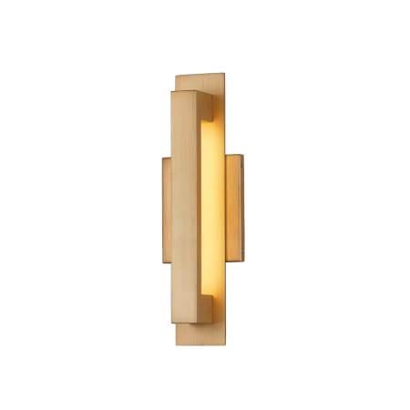 Justice Design Group Catalina 15" Tall LED Outdoor Wall Sconce - Bulb Included Burnished Gold