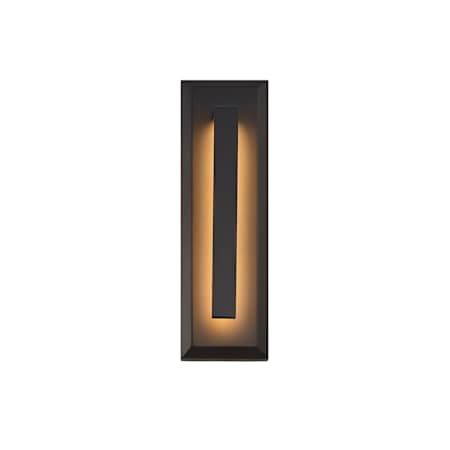 Justice Design Group Zurich 15" Tall LED Outdoor Wall Sconce Matte Black