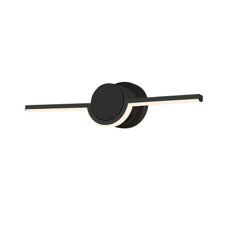 Justice Design Group Semicirculo 16" Wide 3000K LED Wall Sconce Matte Black