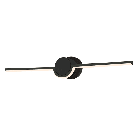 Justice Design Group Semicirculo 24" Wide 3000K LED Wall Sconce Matte Black