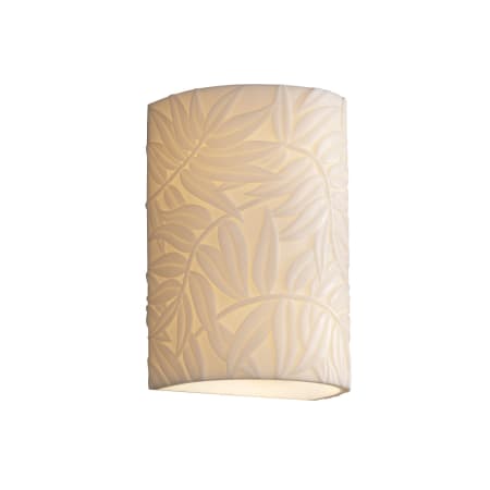 Justice Design Group Small Cylinder Open Top and Bottom Wall Sconce from the Porcelina Collection Bamboo