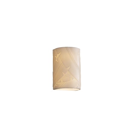 Justice Design Group Porcelina 7.25" LED Wall Sconce Bisque