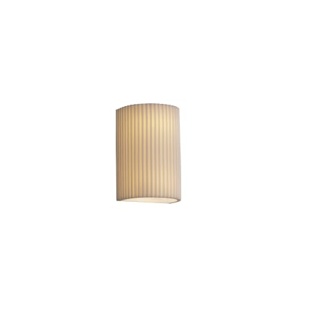 Justice Design Group Porcelina 7.25" LED Wall Sconce Bisque