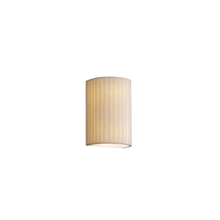 Justice Design Group Porcelina 7.25" LED Wall Sconce Bisque