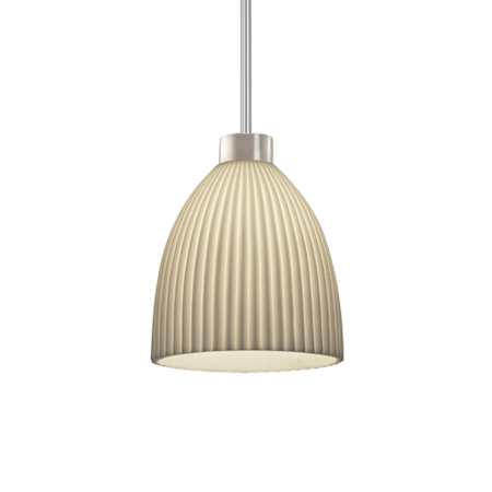 Justice Design Group Impala 11" Wide Pendant Brushed Nickel