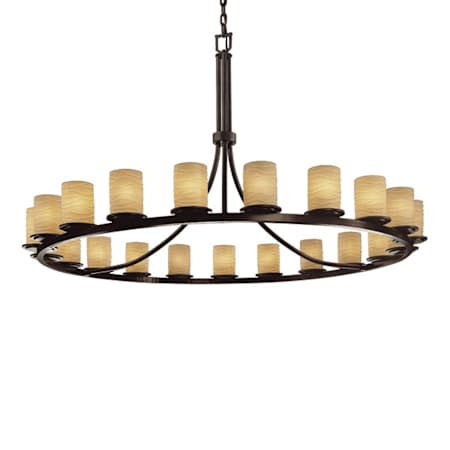 Justice Design Group Limoges 60" Wide Ring Chandelier Dark Bronze