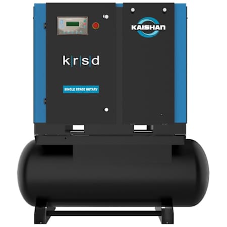 Kaishan 15 HP 120 Gal 125 Max PSI Stationary Electric (460 Volt 3 Phase) Direct Drive Rotary Air Compressor N/A