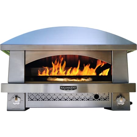 Finish: Kalamazoo 30 Inch Wide Liquid Propane Countertop Pizza Oven with Two Individually Controlled Burners Stainless Steel