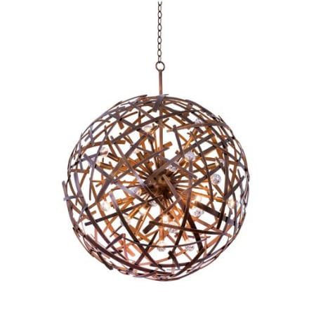 Kalco Ambassador 24 Light Pendant Copper Patina