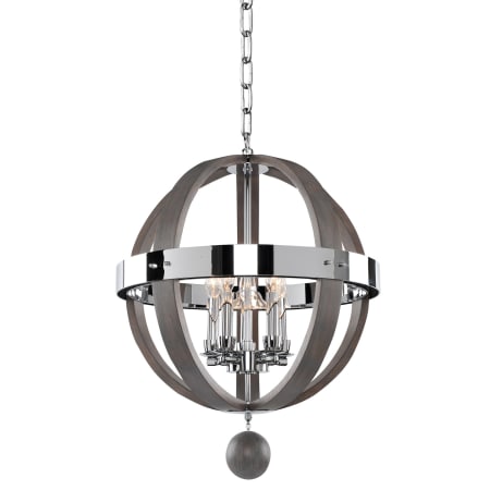 Kalco Sharlow 5 Light Pendant Chrome