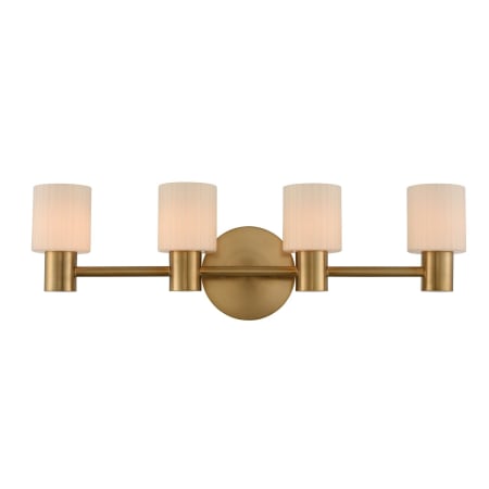 Kalco Harlowe 4 Light 26" Wide LED Bathroom Vanity Light Winter Brass