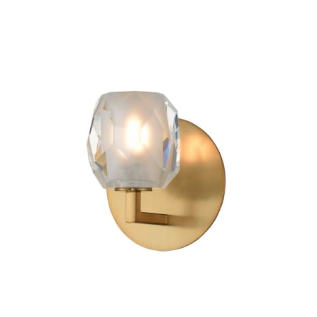 Kalco Stella 7" Tall LED Wall Sconce Winter Brass
