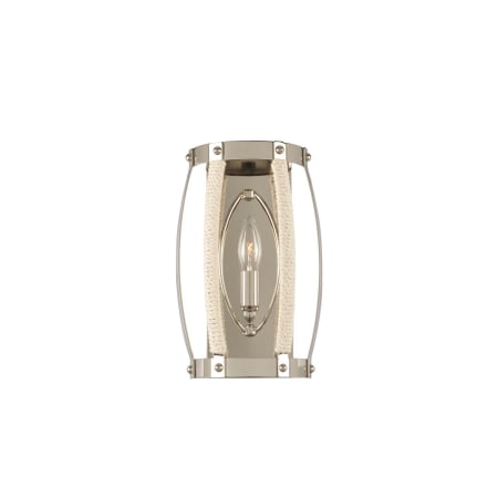 Kalco Bradbury 12" Tall ADA Wall Sconce Polished Nickel