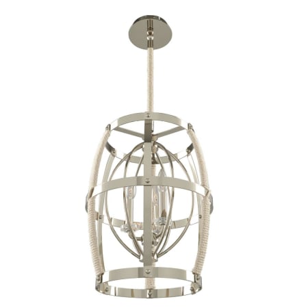 Kalco Bradbury 15" Wide Single Pendant Polished Nickel