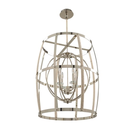 Kalco Bradbury 24" Wide 4 Light Caged Chandelier Polished Nickel