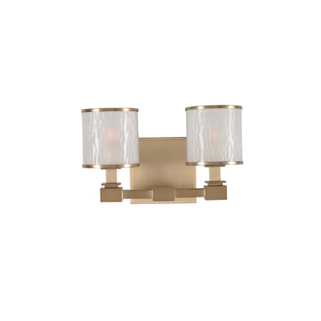 Kalco Destin 2 Light 12" Wide Bathroom Vanity Light Brushed Bronze