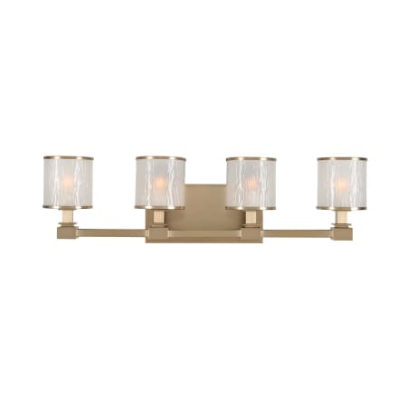 Kalco Destin 4 Light 27" Wide Bathroom Vanity Light Brushed Bronze