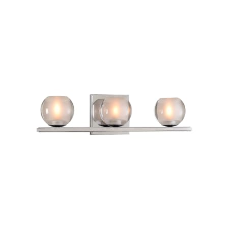 Kalco Corona 3 Light 19" Wide LED Bathroom Vanity Light Chrome