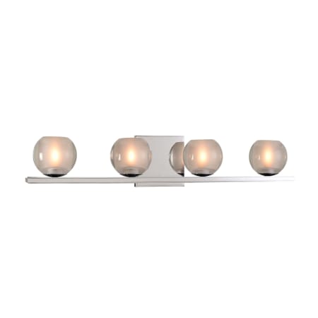 Kalco Corona 4 Light 26" Wide LED Bathroom Vanity Light Chrome