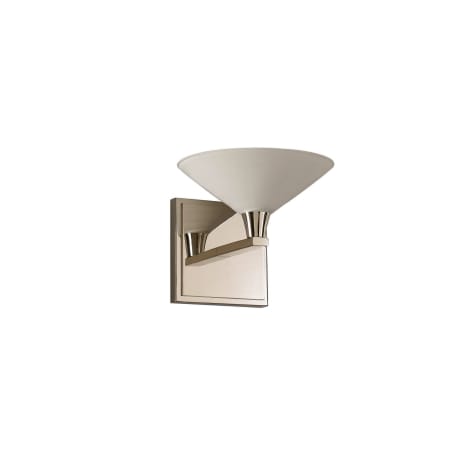 Kalco Galvaston 6" Tall LED Bathroom Sconce Polished Nickel