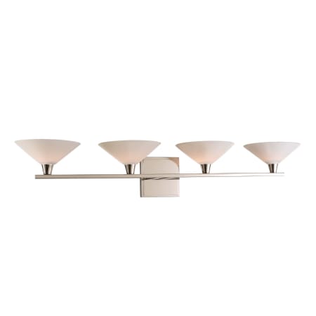 Kalco Galvaston 4 Light 31" Wide LED Bathroom Vanity Light Polished Nickel