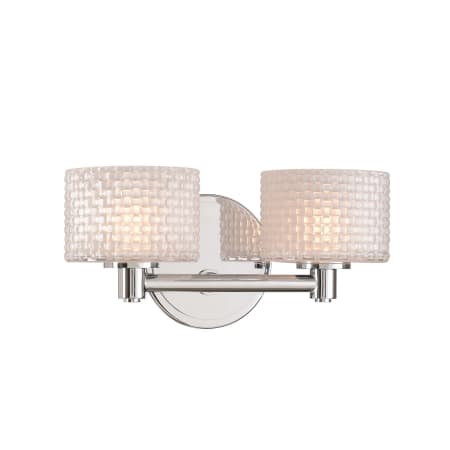 Kalco Willow 2 Light 12" Wide LED Bathroom Vanity Light Chrome