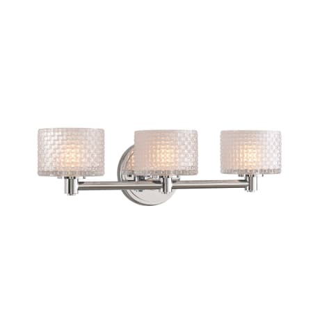 Kalco Willow 3 Light 19" Wide LED Bathroom Vanity Light Chrome