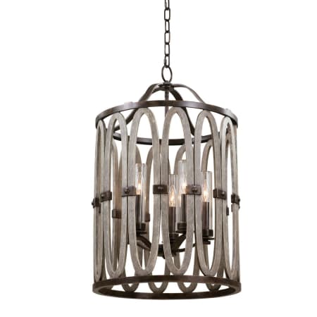 Kalco Belmont 5 Light 19" Wide Taper Candle Pendant Florence Gold