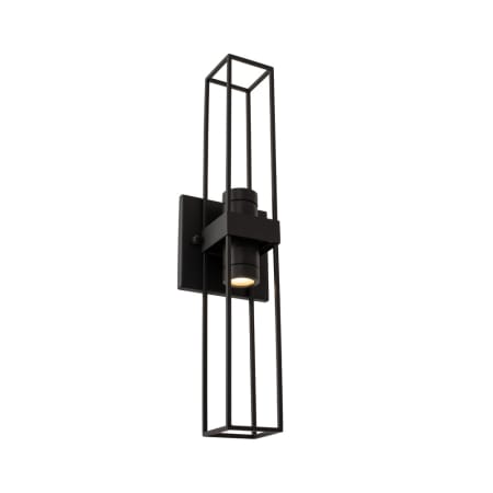 Kalco Eames 2 Light 19" Tall ADA LED Outdoor Wall Sconce Matte Black