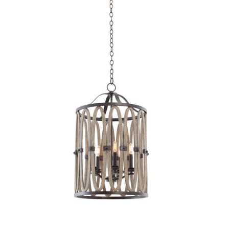 Kalco Belmont 19" Wide 5 Light Pendant Florence Gold